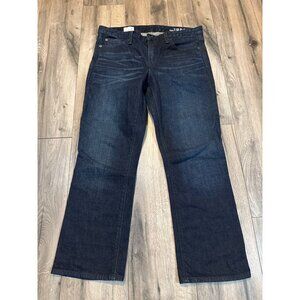 Gap 1969 High Rise Crop Jeans 31R Womens Denim Dark Wash Straight Leg Casual